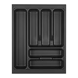 Orga-Box VIII Besteckeinsatz 361 x 480 mm Lavagrau mit Perlstruktur für 45er...