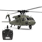 SRYC Fernsteuerung Hubschrauber mit Brushless Motoren, 1/47 2.4G 6CH Blackhawk...
