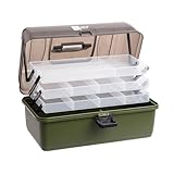 Zite Fishing Angelkoffer - Angelkasten 3 Ausziehbare Laden - Angel-Kiste Leer...