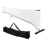 Tennisnetz, abnehmbares 6,7 m Tennis-Übungsnetz mit Tragetasche, 9,5 kg Auffahrt,...