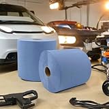 2 blaue Putztuchrollen | 3-lagig | 22x35 cm | jeweils 500 Blatt | perforiert |...