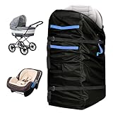 LIHAO Transporttasche Kinderwagen Flugzeug 120x61x46cm Gate Check Reisetasche...