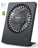 TriPole Tischventilator Leise, 2000mAh Ladefähige USB Ventilatoren Ausführen...