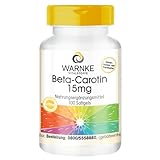 Beta Carotin 15mg - 100 Softgels für 100 Tage, Carotinoid, Provitamin A | Warnke...