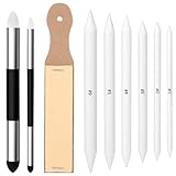 Giantree 9 Stück Papierwischer Set, Papierwischer Zum Zeichnen Blending Stump Radiergummi...