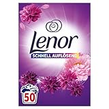 LENOR Pulverwaschmittel Color Amethyst Blütentraum 50 Waschladungen