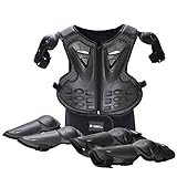 Fansport 5 Stück Motorrad Schutz Jacke,Kinder Motorrad rüstung mit Knieschoner...