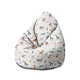 DreamRoots Sitzsack Kinder mit füllung - Bodenkissen Kinder Sitzsack - Sitzsack...