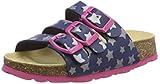 Superfit Mädchen Fussbettpantoffel Pantoffeln, BLAU 8400, 35 EU