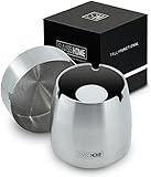 SWISSHOME® - Geruchsdichter Aschenbecher mit Deckel - 2 in 1 - für Drinnen & Draußen -...