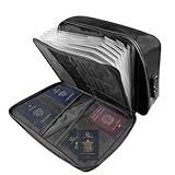Comzantor Dokumentenmappe A4, Feuerfeste Dokumententasche A4, Mappe, Feuerfeste...