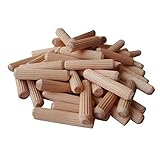 3X Holzdübel Wellholzdübel Packung mit 100 | Buchendübel | Holzdübel