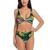 Bikiniset mit hoher Taille für Damen, 2-teiliger Badeanzug für Damen, 2024, stilvolles...