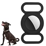 LEEQ Airtag Hundehalsband - 2Pcs Silikonhülle für GPS-Tracking-Finder, Schutzhülle...