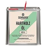 Schrader Hartholzöl hell für Außenbereich - Effektiver Schutz & Pflege für Hölzer im...