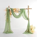 EBETA Hochzeit Querbehang Freihanddeko für Hochzeitsbogen & Traubogen...