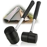 Robin Goods® 2X Gummihammer 590 g - Camping, Zelt- und Outdoor-Zubehör -...