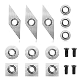 Hartmetall Wendeschneidplatten Set für Drehmeißel, 12 Stück CNC Hartmetall...
