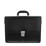 Bag Street Aktentasche Herren schwarz Kunstleder-Aktentasche Aktenkoffer Bürotasche,...