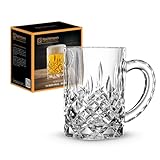 Nachtmann Bierkrug mit Schliffdekoration, Bierglas, Kristallglas, 600 ml, Noblesse,...