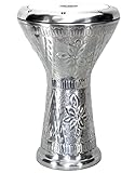 Orientalische Profi Darbuka – Handgehämmert | Bauchtanz Trommel aus Aluguss | Inkl....