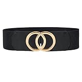 JasGood Damen Breiter Elastischer Taillengürtel Vintage Stretchy Kleid Gürtel...