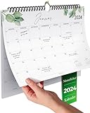 Wandkalender 2024 - Kalender 2024 im A4 Querformat - Familienplaner 2024 - Großer...