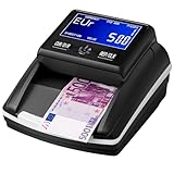 Banknotenprüfer & Geldzählmaschine 2in1 STANEW, Geldscheinprüfer für EUR,...