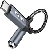 Nimaso USB C zu 3.5mm Klinke,USB C Aux Adapter zu Kopfhörer Jack Audio...