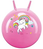 Spiel AG Einhorn SPRUNGBALL HÜPFBALL 50 cm pink Unicorn