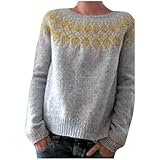 Generisch Sweatshirt Damen Pullover Pulli Pullover Damen Rollkragenshirt Knit Elegant...