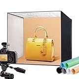 RALENO 50x50 cm Fotobox, Fotostudio Set, Lichtbox Lichtwürfel 4500 lm, 50W, 5500K, 97...