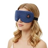 Telepepe beheizte Augenmaske, Wärmebrille mit Akku ohne Kabel, 3 Wärmestufen waschbarer...