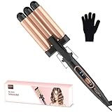 Welleneisen Lockenstab 3 Fässer - BESTOPE MIX Welleneisen für Haare 22mm Keramik Mermaid...
