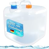 Reinalin Wasserkanister Faltbar 10L - Wassertank mit Hahn Camping Trinkwasserkanister 100%...