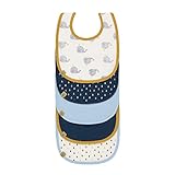 LÄSSIG Baby Kleinkind Lätzchen Set (5 Stk.) Klettverschluss Baumwolle wasserdicht/Value...