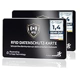 MakakaOnTheRun 2X RFID Blocker Karte (3fach geprüft: DEKRA + EMV + HF Labor) - 360°...