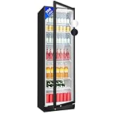 Bomann® Kühlschrank mit Glastür | Getränkekühlschrank abschließbar | 6...
