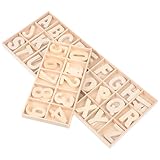 Milisten 2 Sätze Holzbuchstaben Und- Zahlen Unvollendet Mini- Holzbuchstaben- Zahlen- Set...