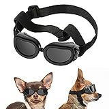 Lewondr Sonnenbrille für Hunde UV Schutzbrille, Hunde Winddichte & Antibeschlagbrille &...