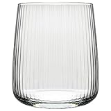 KONZEPT Geriffelte Gläser Set 6 teilig, Trinkgläser 320 ml, Wassergläser...