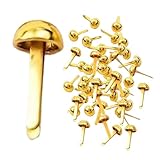 Musterbeutelklammern Musterklammern Metall100stk Rundkopfklammern Mini Brads...