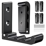 OHIYO Klapphaken, 6er-Pack schwarze Wandhaken zum Aufhängen von Mänteln, Handtüchern,...