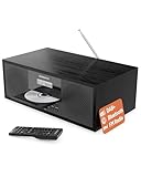 DAB Radio mit CD Player und Bluetooth | 60W Stereoanlage | Kompaktanlage mit USB...