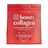 Collagen Pulver + Keratin + Hyaluronsäure [400g] | Premium Kollagen Hydrolysat...
