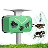 Ultraschall Katzenschreck für Garten, Katzenabwehr Solar Tiervertreiber...