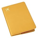 ILIYAH Reisepass hülle Reisemappe Reisepasshülle PU Leder Passport Holder...