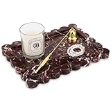 Marmor Tablett Gewelltem Naturstein Marmorplatte Badezimmer Tablett Luxuriöses...