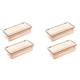 Rfeeuubft 4x Bestecktablett mit Deckel, Utensilienaufbewahrung mit Deckel, Besteckkasten...