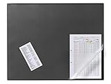 Durable Schreibtischunterlage (mit transparentem Overlay, 650 x 520 mm) 1 Stück, schwarz,...